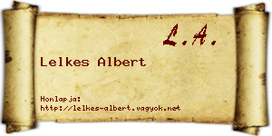 Lelkes Albert névjegykártya